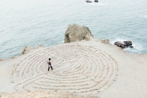Walking the Labyrinth (mindful technique)